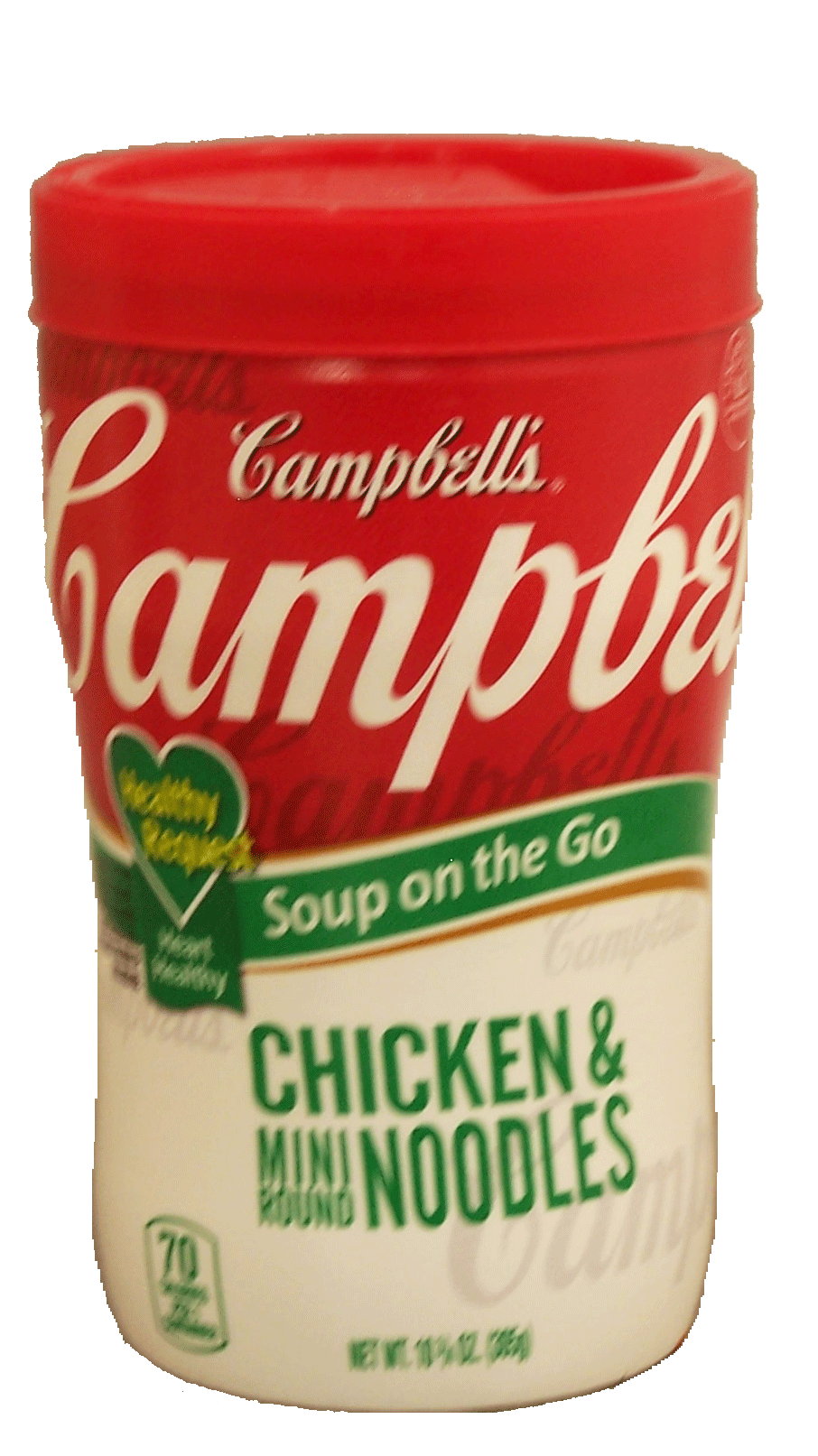 Campbell's&nbsp;Soup at Hand&nbsp;chicken with mini noodles ready to serve soup with 25% less sodium Full-Size Picture